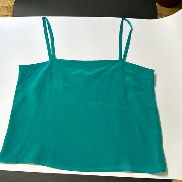 Teal green/blue silk camisole - Picture 2 of 2